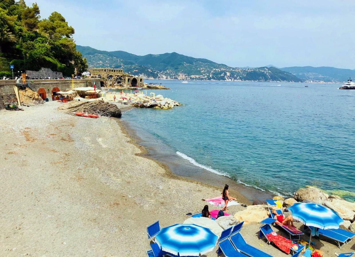 Portofino Seaview Apartment, 50 Meters From The Beach, Free Parking, Air Conditioning Paraggi Bagian luar foto